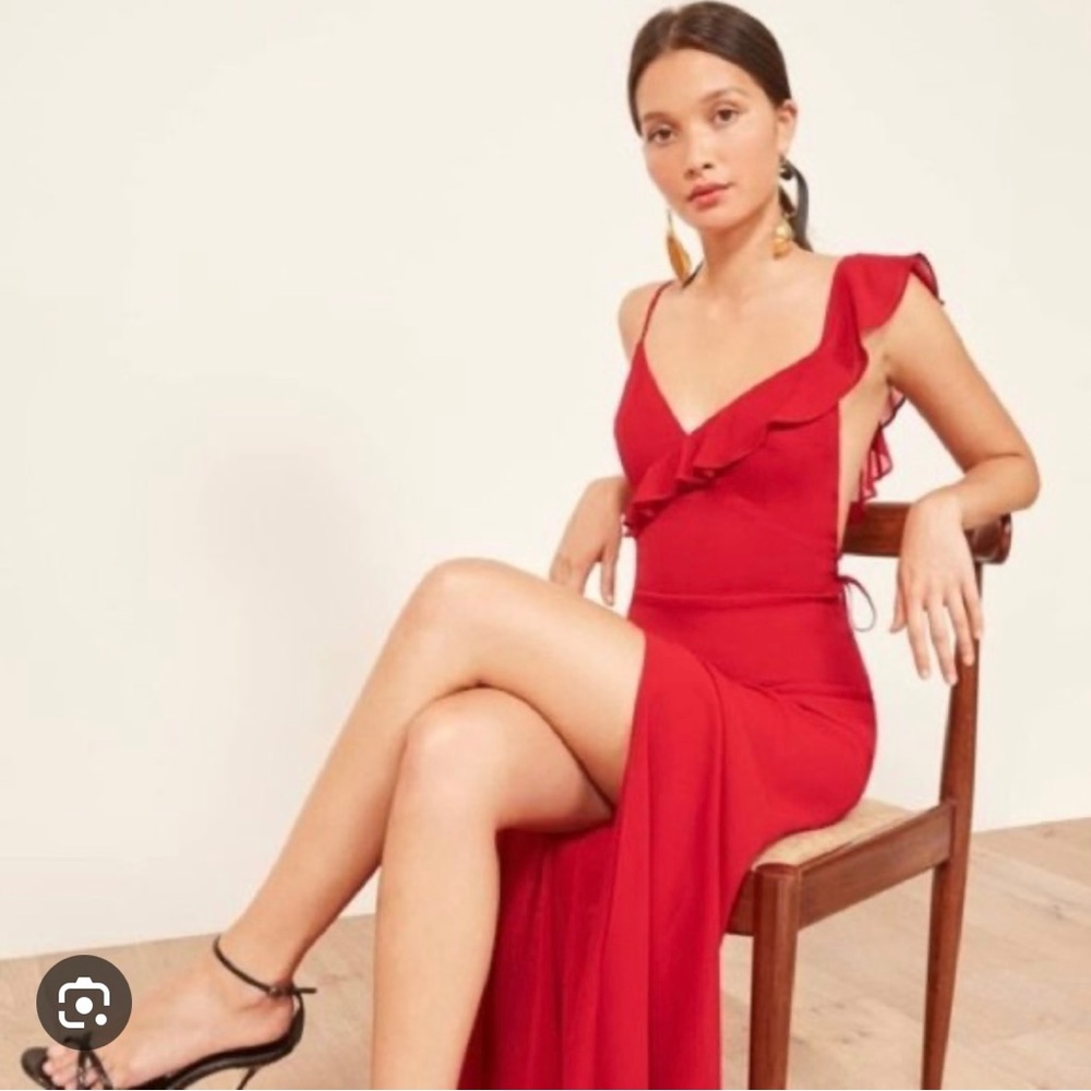 Reformation Red Wedding Dress